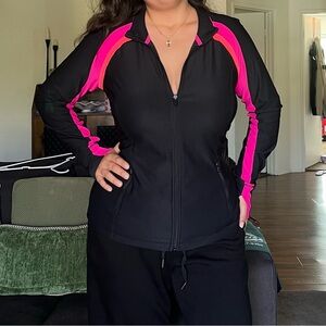 Xersion Black and Pink Women's Jacket